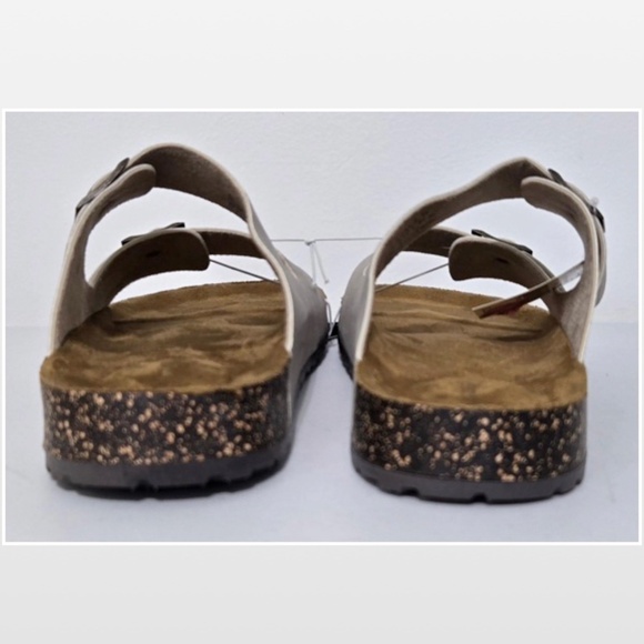 New Falls Creek Slide Shoes Mens Size 13 Boho Gray 2 Thick Strapped Buckled NWT - Picture 9 of 15